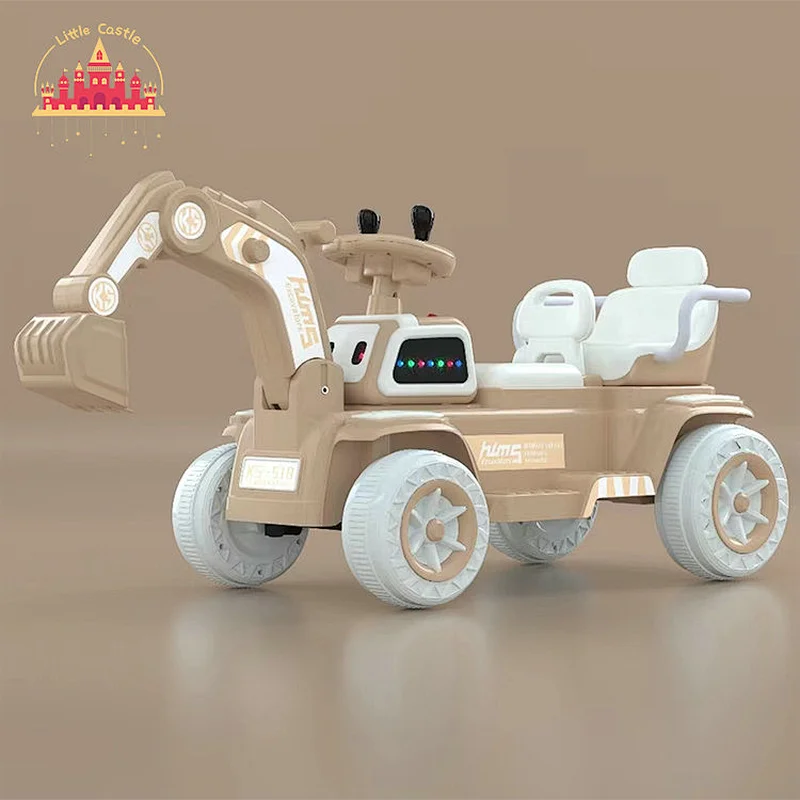 High Quality Kids 4 Wheels Electric Ride On Excavator Toy With Music SL04A1186